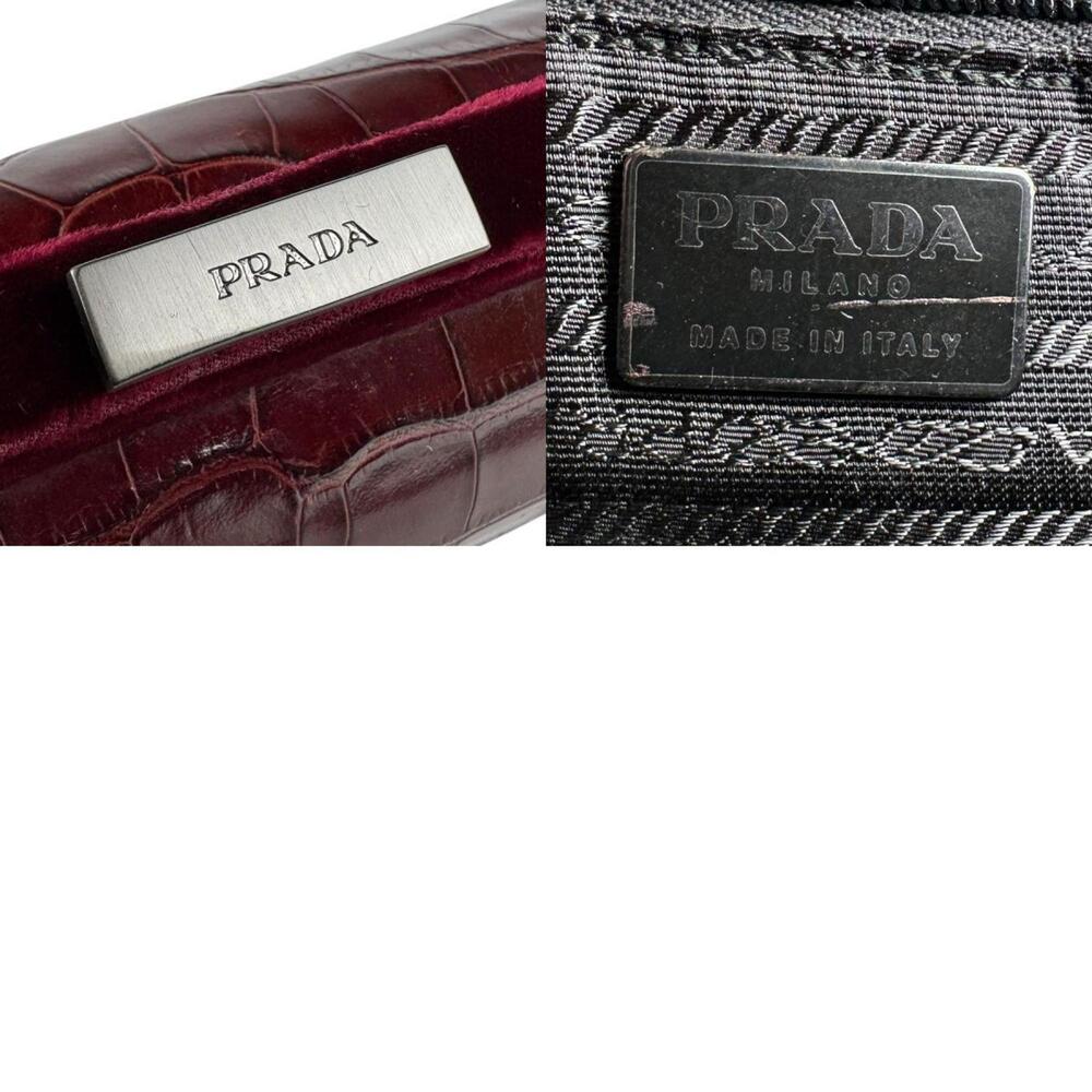 PRADA Red Leather Shoulder Bag - Picture 5 of 5